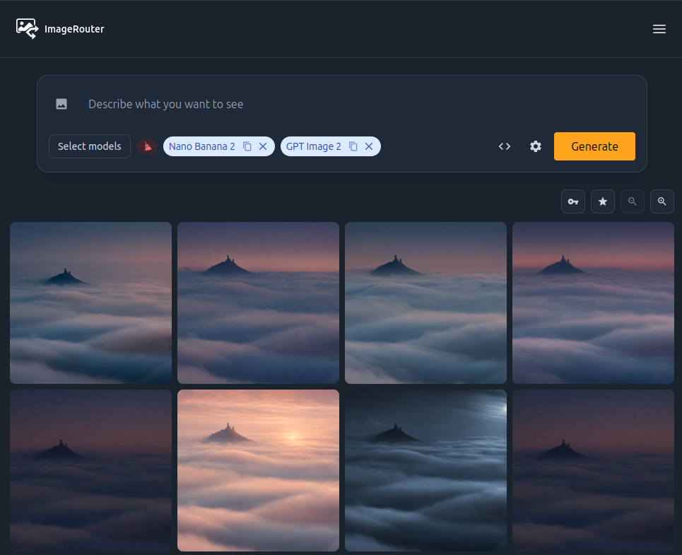 ImageRouter UI