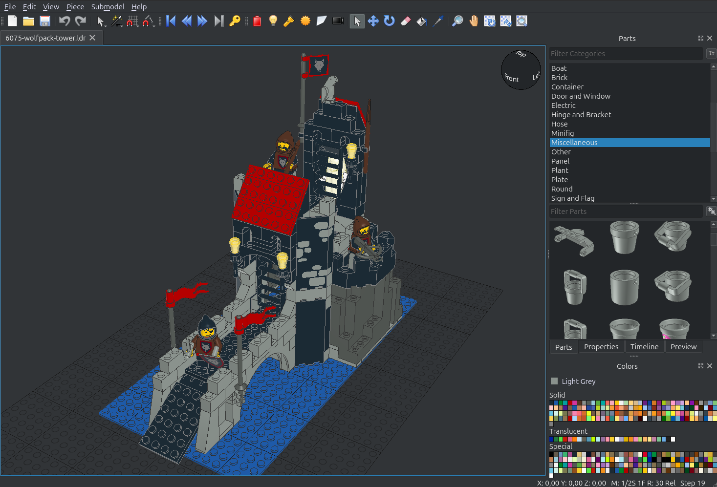 Uživatelské rozhraní LeoCAD