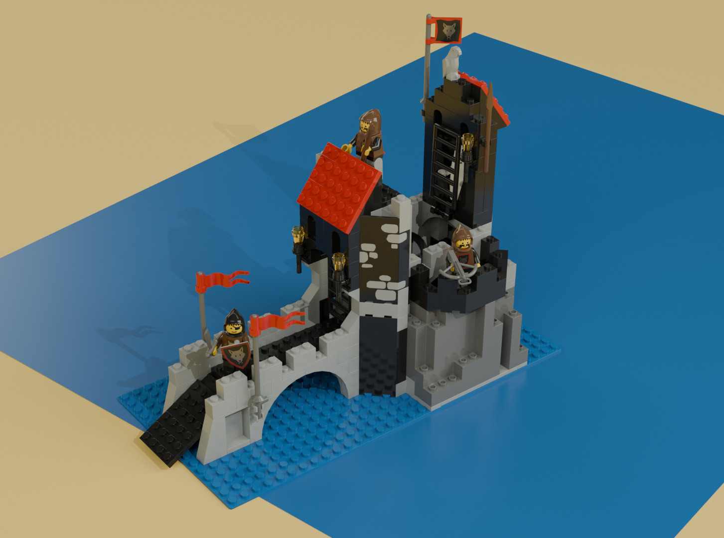 Vykreslený model s pozadím