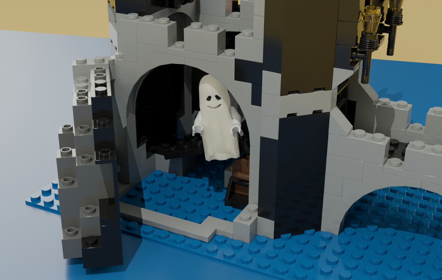 Vykreslený model s detailem